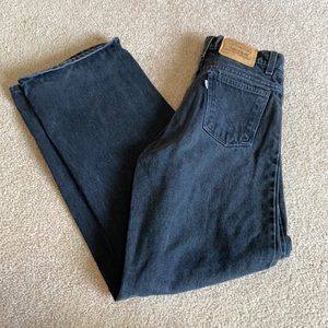 Wide leg black Levi’s jeans